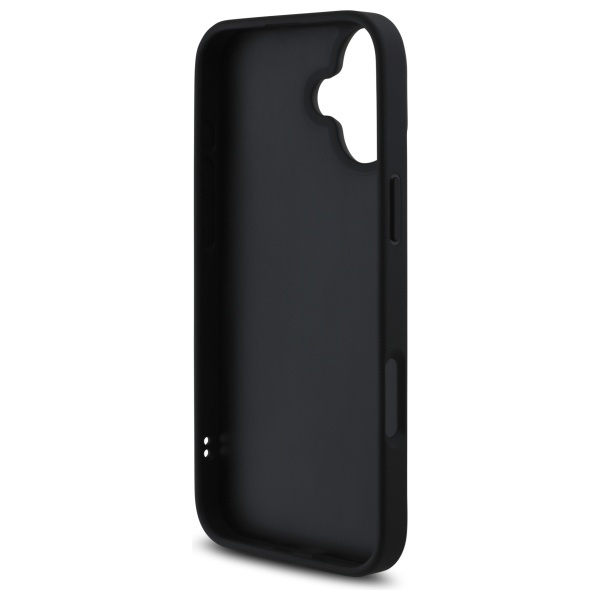 Etui Guess iPhone 16 6.1" czarny/black hardcase Quiled Metal Logo