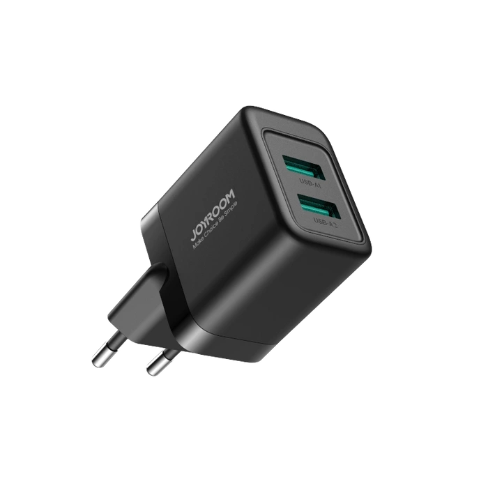 Ładowarka sieciowa Joyroom JR-TCN01 2xUSB-A  12W 2.4A - czarna