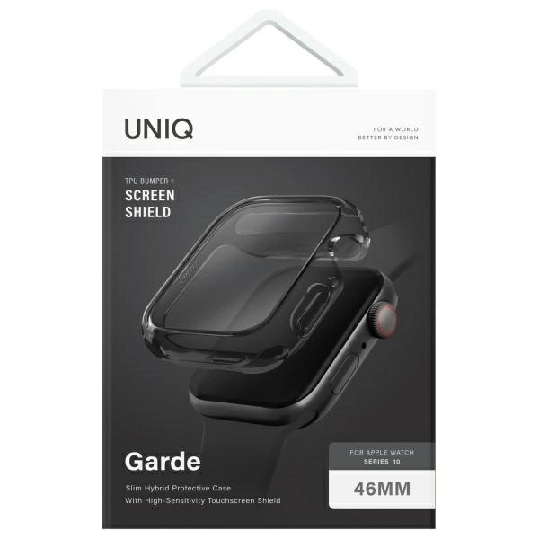 Etui UNIQ Garde Apple Watch Series 46mm dymny smoke