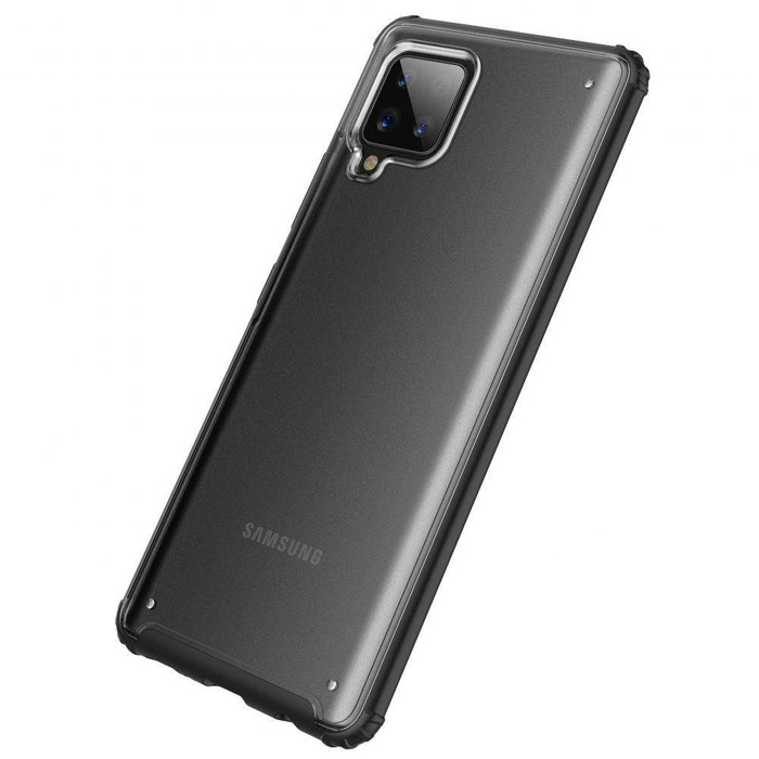 Etui TECH-PROTECT Galaxy A42 5G Hybridshell Frost Black Czarne Case
