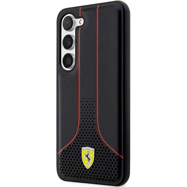 Etui Ferrari FEHCS23MPCSK S23 Plus S916 czarny/black hardcase Perforated 296 P