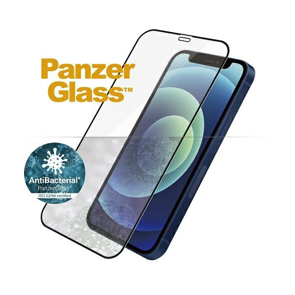 PanzerGlass E2E Super+ iPhone 12 Mini Case Friendly AntiBacterial MicroFracture czarny/black