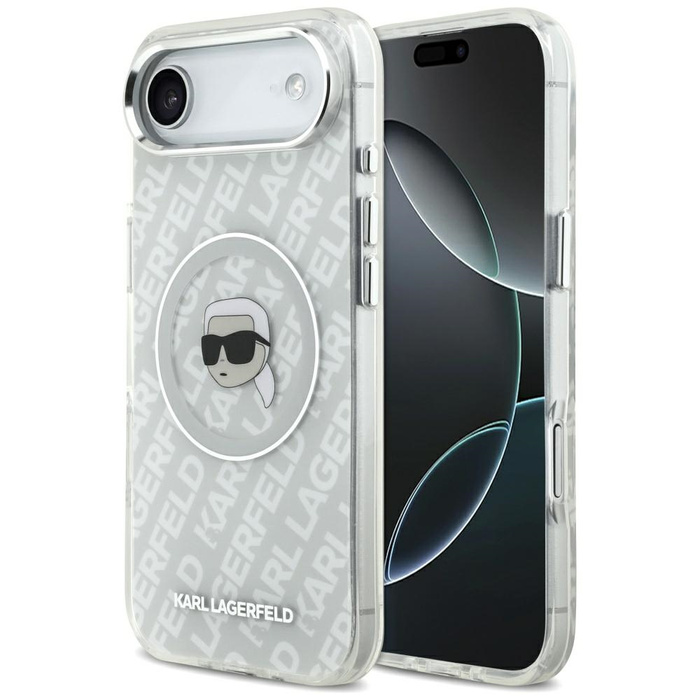 Etui Karl Lagerfeld IML Karl Head Logo   MagSafe do iPhone Air szary