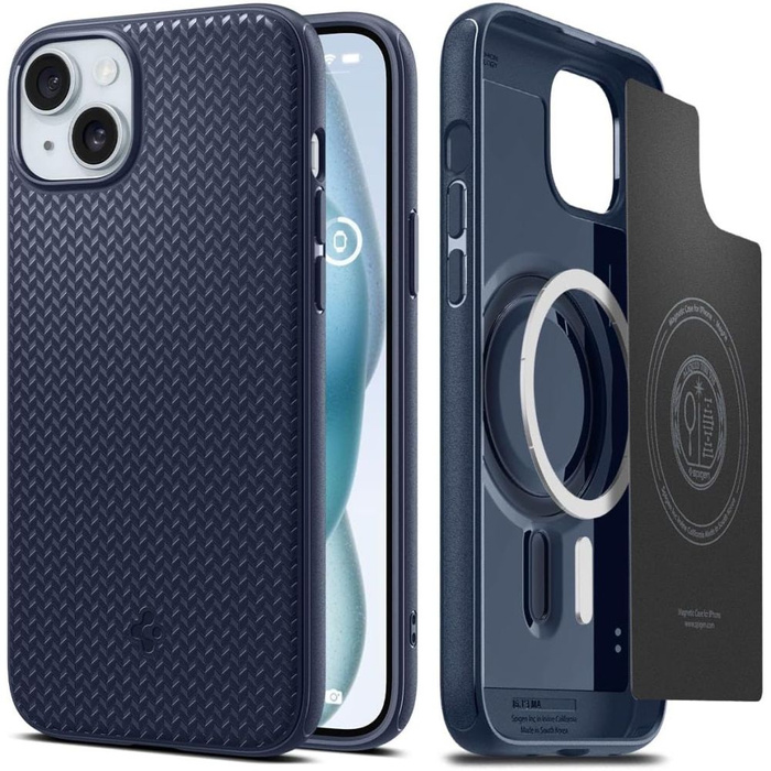 Etui Spigen Mag Armor Magsafe iPhone 15 Navy Blue Case