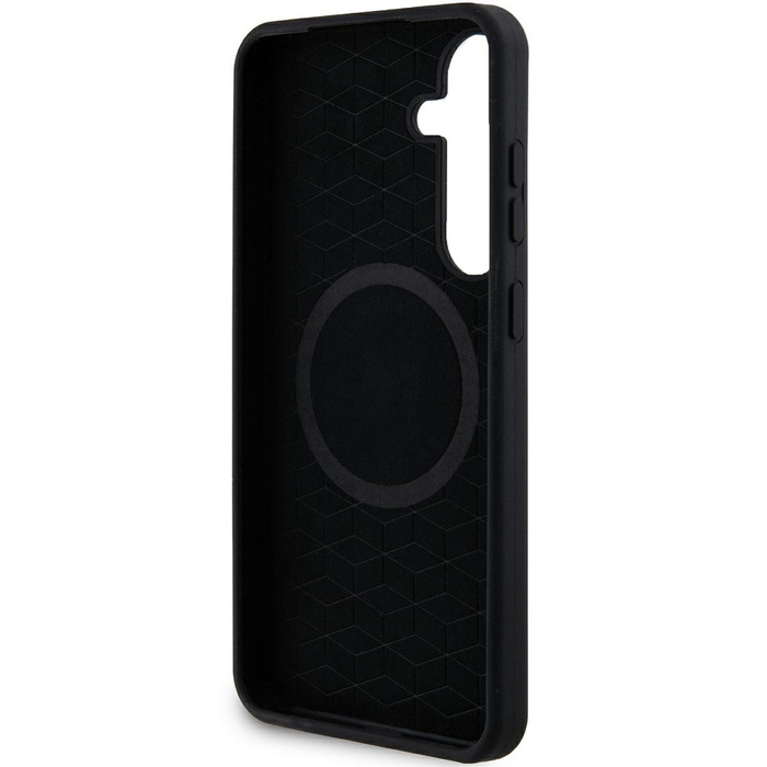 Etui BMW BMHMS24M23SROK S24+ S926 czarny/black hardcase M Silicone Printed Ring MagSafe Case