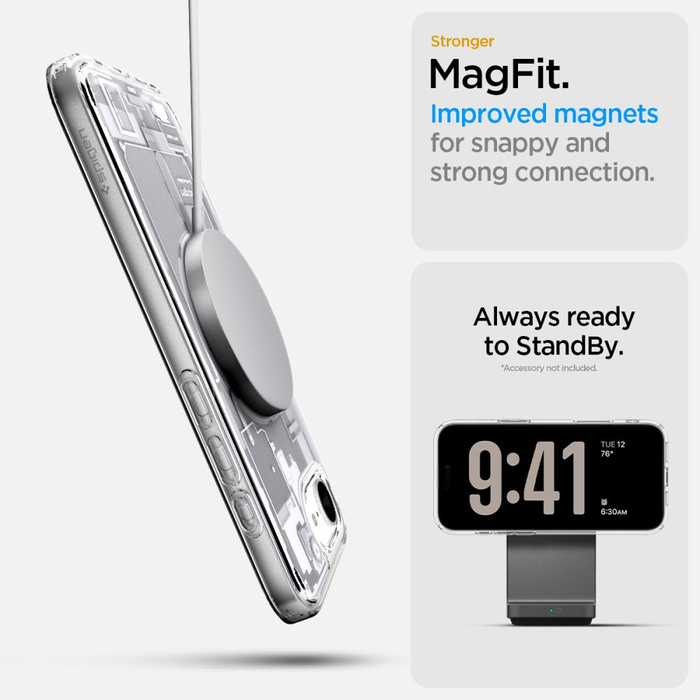 ETUI SPIGEN IPHONE 16E ULTRA HYBRID MAG MAGSAFE ZERO ONE BIAŁE