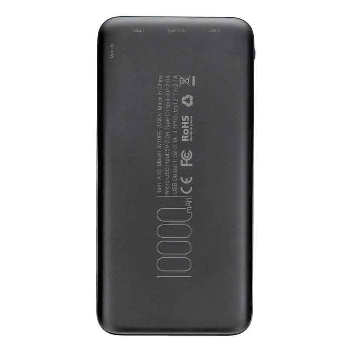 VEGER powerbank 10000 mAh 2A A10 (W1065) czarny