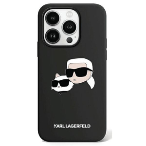 Etui Karl Lagerfeld KLHMP15SSKCHPPLK iPhone 15 / 14 / 13 6.1" czarny/black hardcase Silicone Karl & Choupette MagSafe