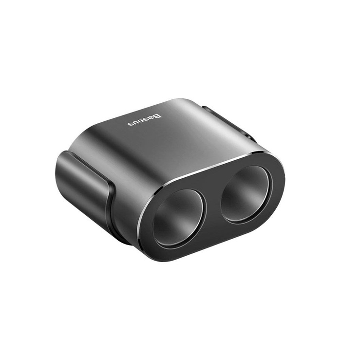 Baseus rozdzielacz rozgałęźnik ładowarki samochodowej 2x USB 3.1A 17W + 2x gniazdo zapalniczki 80W czarny (CRDYQ-01)