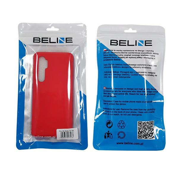 Beline Etui Silicone Xiaomi Mi Note 10Lite czerwony/red