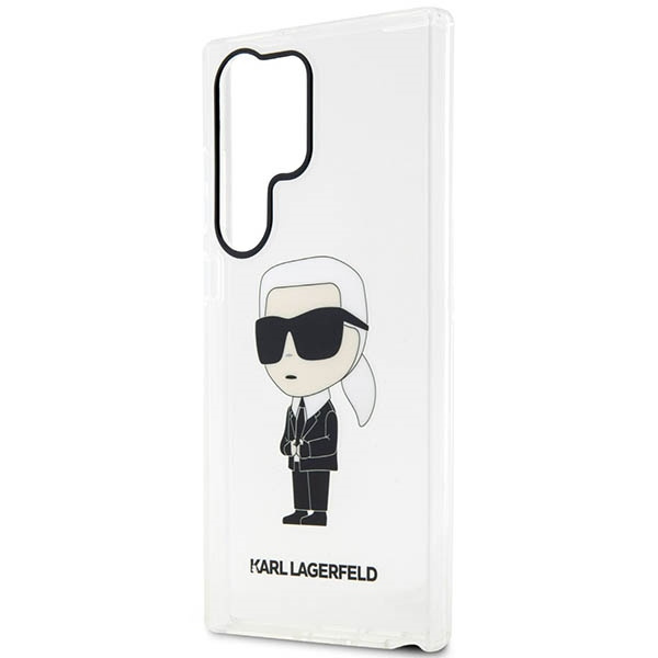 Etui Karl Lagerfeld Klhcs23lhniktct S23 Ultra S918 Transparent Hardcase Ikonik Karl Lagerfeld Case