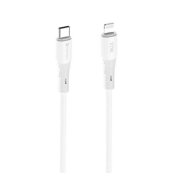 Kabel USB C do Lightning Forcell F-Energy PD 3A 27W Silicone 1 m C346 biały