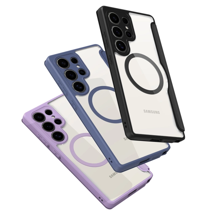 Etui Dux Ducis Skin X Pro na Samsung Galaxy S25 Ultra z MagSafe i portfelem - czarne