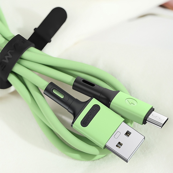 Kabel USAMS MicroUSB Fast Charge 1m Biały