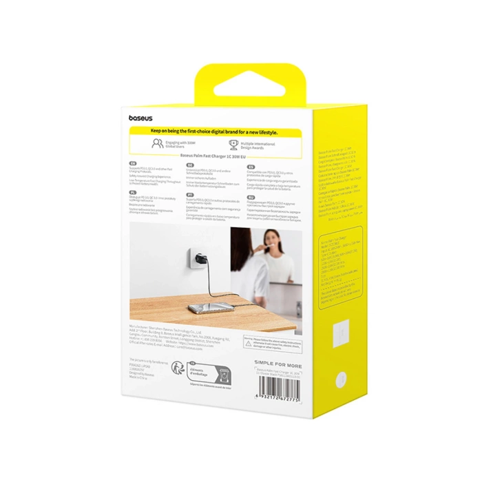 Ładowarka sieciowa Baseus Palm 30W USB-C - czarna