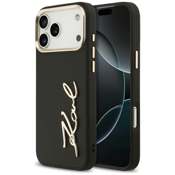 Etui Karl Lagerfeld Karl Script Logo do  iPhone 17 Pro Max czarny