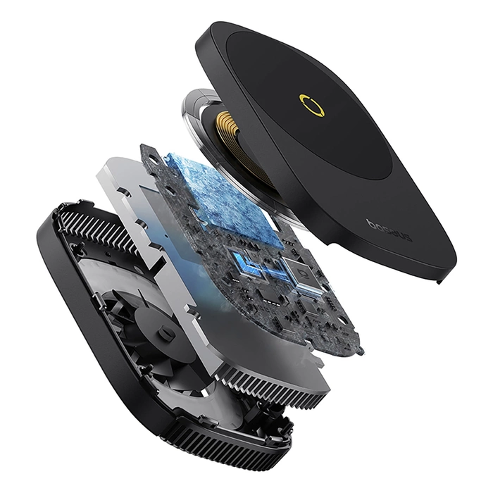 Wentylator do chłodzenia smartfona Baseus MagPro II z ładowaniem indukcyjnym 15W i podstawką - czarny