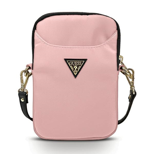 Torebka GUESS Nylon Triangle Logo Różowy