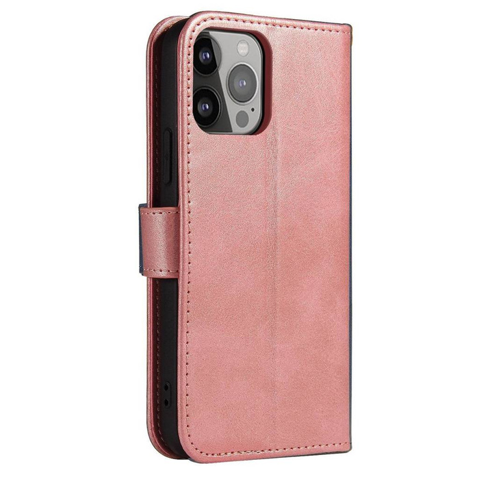 Etui Magnet Case etui do Xiaomi Redmi Note 12 pokrowiec z klapką portfel podstawka różowe Case