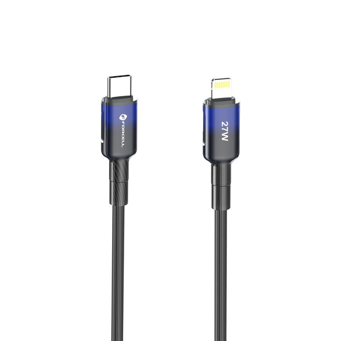 Kabel USB C do Lightning Forcell F-Energy PD 3A 27W Gradient 1 m C356 czarny