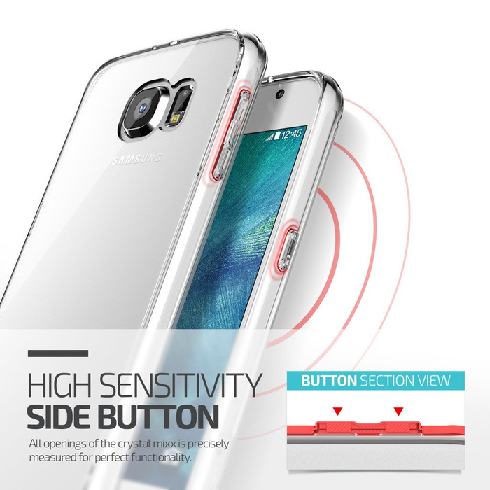 Etui Samsung Galaxy S6 VERUS Crystal Mixx Clear Przezroczysty Jak Spigen SGP Pokrowiec