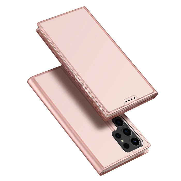 Etui Dux Ducis Skin Pro do Samsung Galaxy S24 Ultra z klapką - różowe