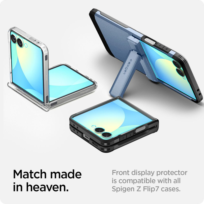 SZKŁO HARTOWANE SPIGEN SAMSUNG GALAXY Z FLIP 7 GLAS.TR ”EZ FIT” HD CLEAR