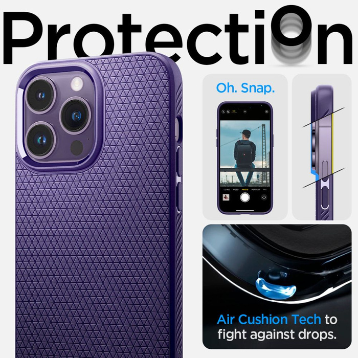 Etui Spigen Liquid Air iPhone 14 Pro Max Deep Purplecase