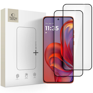 SZKŁO HARTOWANE TECH-PROTECT GLASS FIT+ 2-PACK MOTOROLA EDGE 50 NEO / 60 NEO BLACK