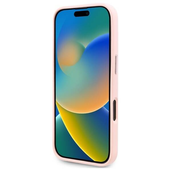 Etui Karl Lagerfeld iPhone 16 Pro Max 6.9" różowy/pink hardcase Silicone Shadow Metal Initial MagSafe