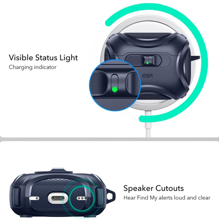 ESR CYBER FLICKLOCK HALOLOCK MAGSAFE APPLE AIRPODS PRO 3 BLUE