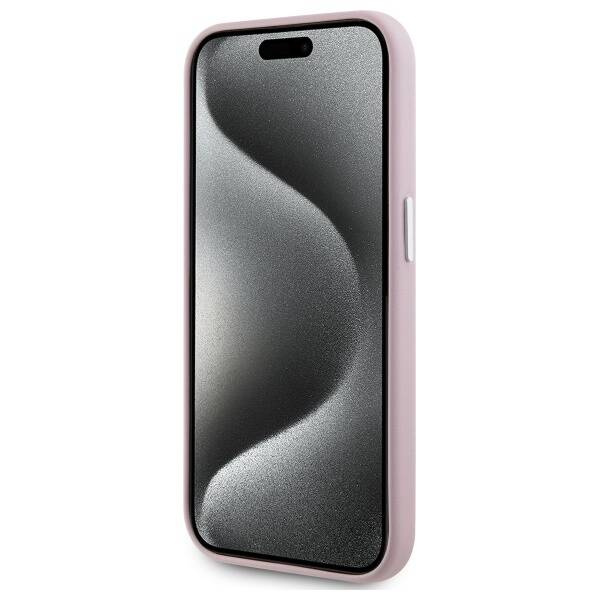 Karl Lagerfeld KLHMP15XPGMSRPP iPhone 15  Pro Max 6.7" różowy/pink hardcase FW Metal Plate MagSafe