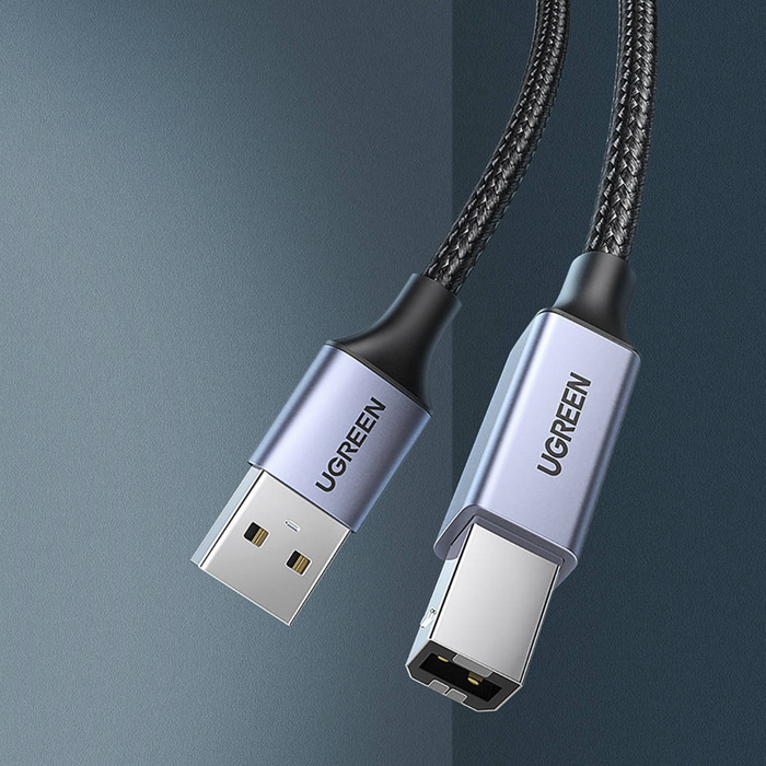 Ugreen kabel USB Typ B do drukarki (męski) - USB 2.0 (męski) 480 Mbps 5 m czarny (US369 90560)