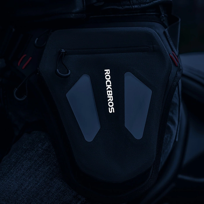 Torba motocyklowa Rockbros na nogę, udo, pas, ramię - czarna