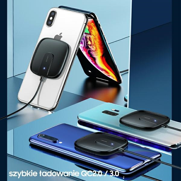 Ładowarka Indukcyjna USAMS Apple iPhone 12 Series Magnetic W1 15W Extra-thin US-CD159 CD159DZ02 Biały