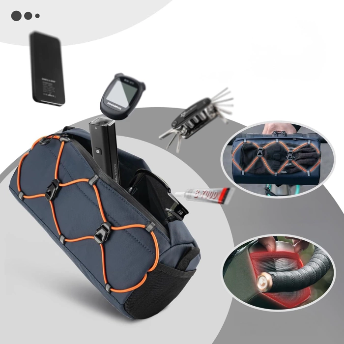 Torba Rockbros 30110054002 rowerowa na kierownicę 2,2 l - niebieska