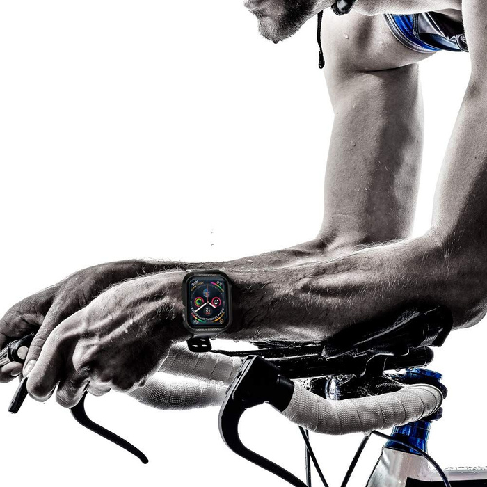 Etui SPIGEN Rugged Armor Apple Watch 4 5 6 8 SE 2022 40mm Czarne