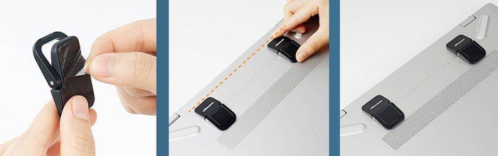 Podstawka przenośna pod laptopa uchwyt nóżki Nillkin Bolster Czarna