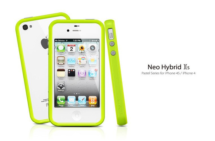 Etui SPIGEN iPhone 4 4S Neo Hybrid 2S Lime 2 Pokrowiec Case