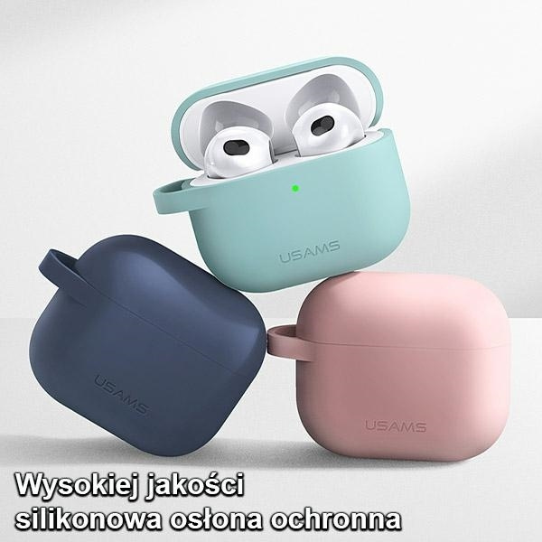 Etui USAMS Apple AirPods 3 Ochronne Silicone Czarny Case