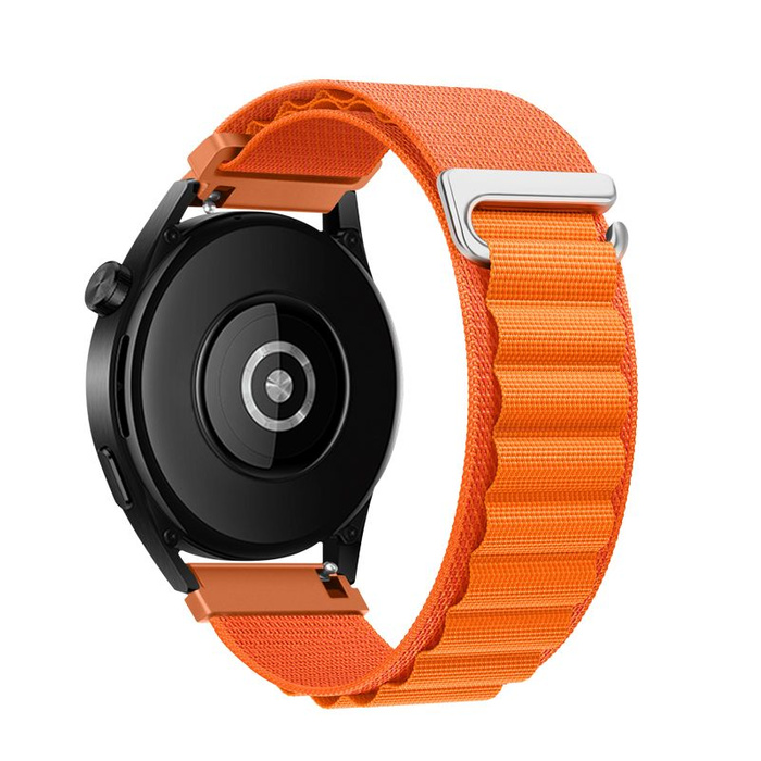 Pasek do Samsung Galaxy Watch Forcell F-Design FS05 sprzączka włókno poliestrowe 20 mm pomarańczowy