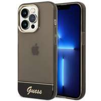Etui GUESS Apple iPhone 14 Pro Translucent Czarny Hardcase