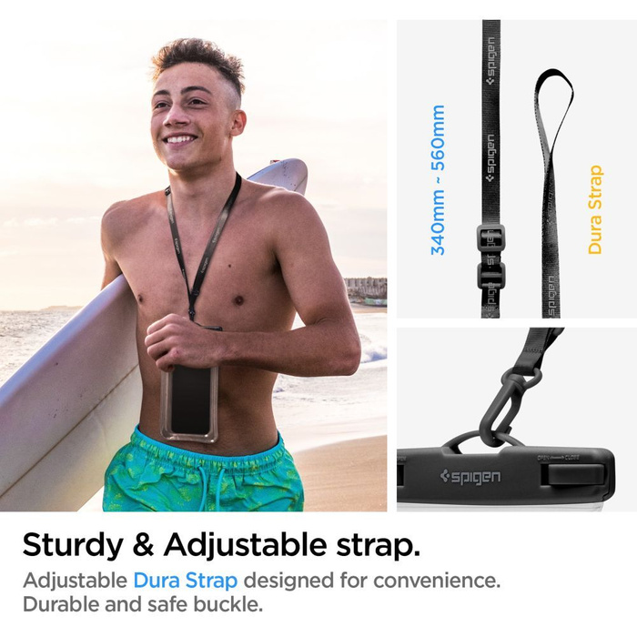 Etui Spigen A610 Universal Waterproof Float Case Crystal Clear