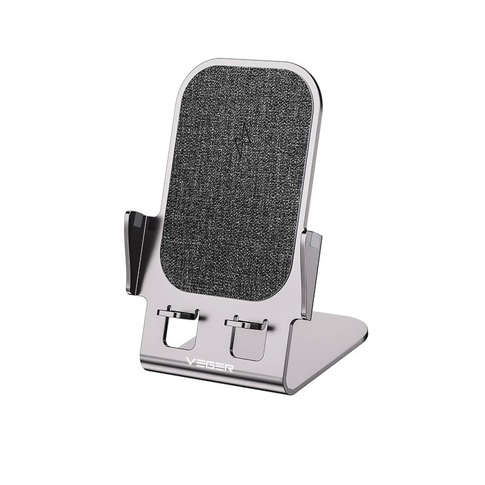 VEGER ładowarka indukcyjna Qi 15W Y53 szara