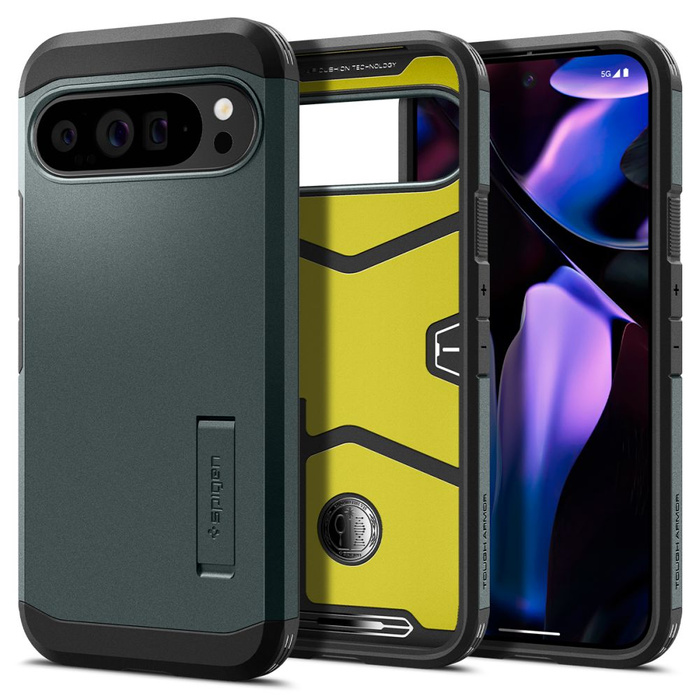 Etui SPIGEN TOUGH ARMOR GOOGLE PIXEL 9 PRO XL ABYSS GREEN