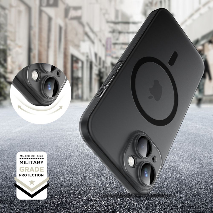 TECH-PROTECT MAGSLIM MAGSAFE IPHONE 15 MATTE/BLACK