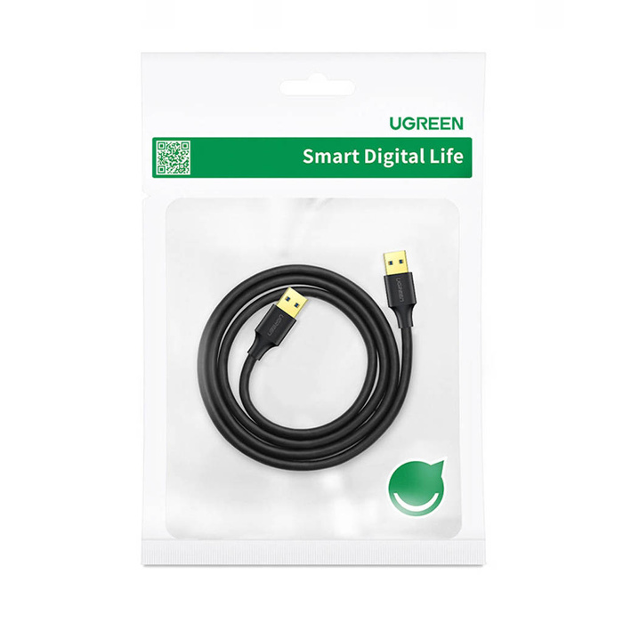 Ugreen kabel przewód USB - USB (męski - USB 3.2 Gen 1) 0,5 m czarny (US128 10369)