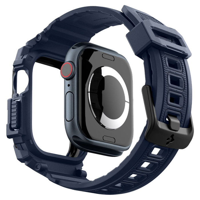 ETUI SPIGEN RUGGED ARMOR ”PRO” APPLE WATCH 10 (46 MM) NAVY BLUE