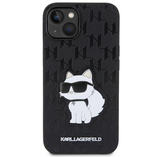 Etui Karl Lagerfeld KLHCP14MSAKHPCK iPhone 14 Plus 6.7" czarny/black Saffiano Monogram Choupette Case