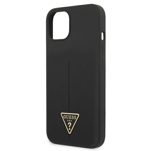 Etui GUESS Apple iPhone 13 Mini Silicone Triangle Czarny Hardcase